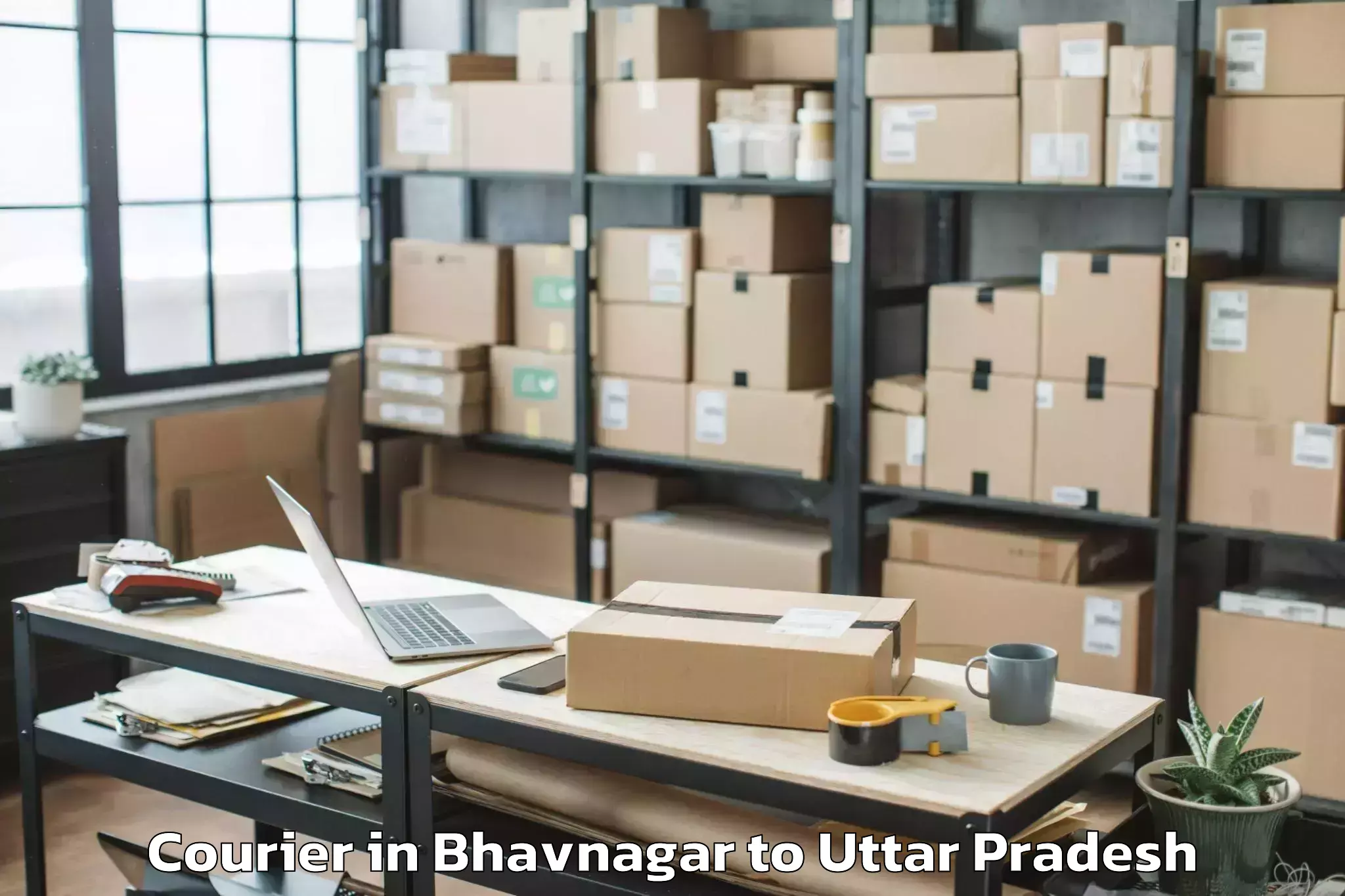 Book Bhavnagar to Naraura Courier Online